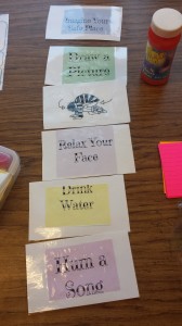 calm down activity cards